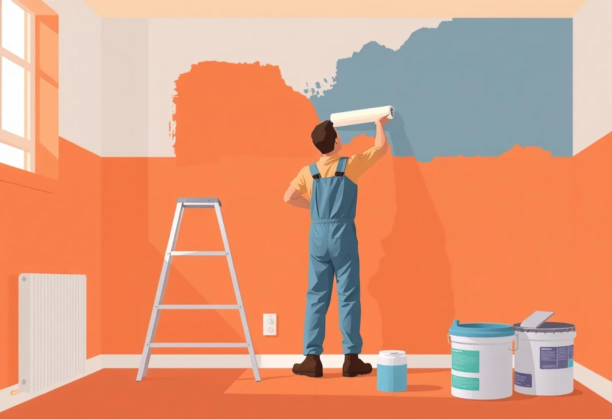 Peintre Florange 57190 en intervention sur un chantier